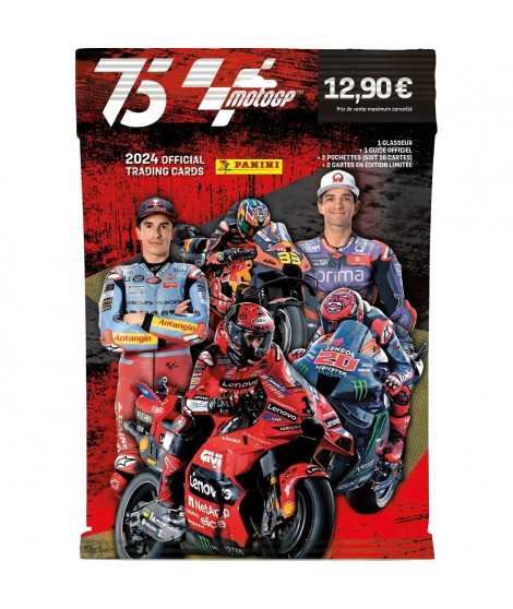 Pack de Démarrage - PANINI - Moto GP 2024 TC - Classeur + 2 pochettes + 2 cartes édition limitée