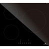 Table induction 3 zones, 6600W - 3 boosters - 3 minuteurs - noir