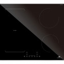 Table induction 4 zones flex avec double bridge - 7200W - slider - 4 boosters - noir