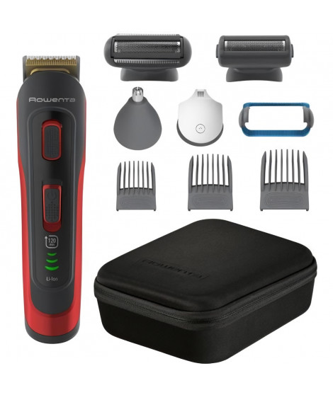 ROWENTA TN9440F4 Selectium Tondeuse homme, Barbe, Cheveux, Visage, Corps, Lames acier inoxydable, Revetement Titanium, 32 rég…