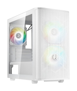 Boîtier PC - BITFENIX - Nova Mesh SE M-ATX ARGB (Blanc) - Mini tour - Format Micro-ATX - Sans alimentation