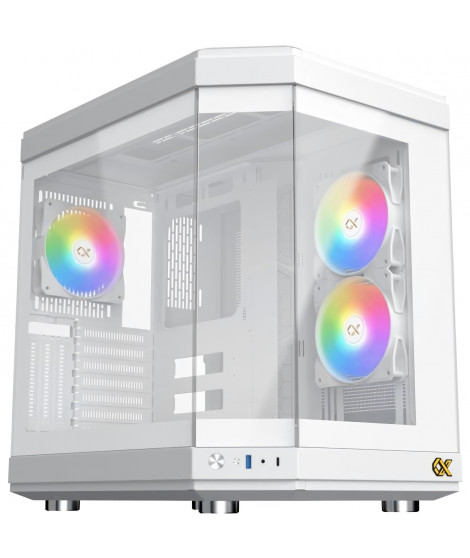 Boîtier PC - XIGMATEK - CUBI Arctic (Blanc) - Cube - Format E-ATX - Sans alimentation