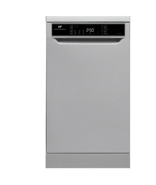 Lave-vaisselle pose libre CONTINENTAL EDISON - 10 couverts - Largeur 44,8 cm - Classe D - 45 dB - Silver
