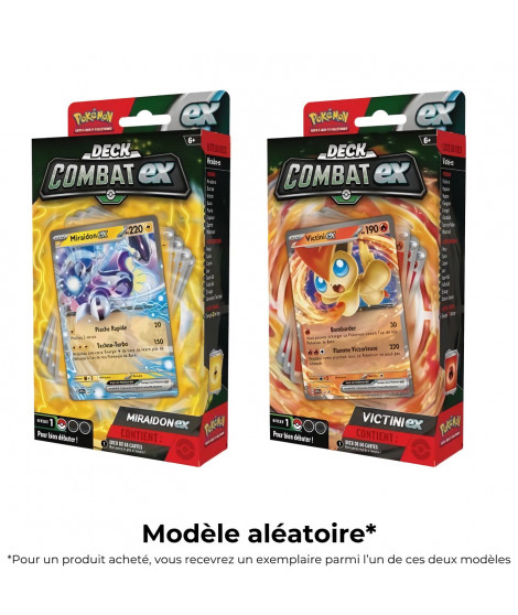 Pokémon : Deck de combat ex Miraidon ex ou Victini ex
