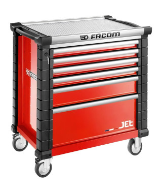 Servante JET - FACOM - JET.6M4A - 6 tiroirs - 4 modules par tiroir - Rouge