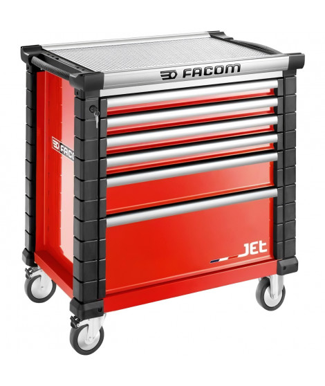 Servante JET - FACOM - JET.6M4A - 6 tiroirs - 4 modules par tiroir - Rouge