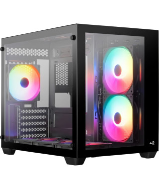 Boîtier PC - AEROCOOL - Dryft Mini G v1 (Noir) - Cube - Format Micro-ATX - Sans alimentation