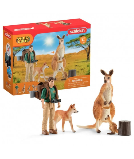 Coffret Aventures en Océanie, figurines animaux sauvages, Schleich 42550 Wild Life, Pour enfant des 3 ans