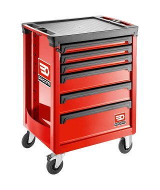 Servante ROLL - FACOM - ROLL.6M3APB - 6 tiroirs - 3 modules par tiroir - Rouge