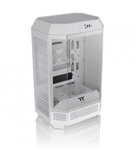 Boîtier PC - THERMALTAKE - The TOWER 300 Snow (Blanc) - Mini tour - Format Micro-ATX - Sans alimentation