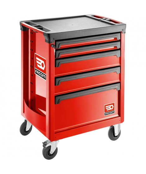 Servante ROLL - FACOM - ROLL.5M3APB - 5 tiroirs - 3 modules par tiroir - Rouge