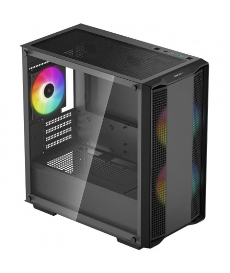 Boîtier PC - DEEPCOOL - CC360 A-RGB (Noir) - Mini tour - Format Micro-ATX - 3x120mm A-RGB