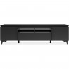Meuble TV - Bertrix 56A - Ardoise / anthracite - 177x51,5x40 cm - 2 portes - 1 tiroir - 2 niches