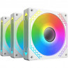 XIGMATEK - Starz Pro Arctic (Blanc) (Pack de 3) - Ventilateurs 3x120mm A-RGB pour boitier PC