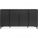 Buffet Bertrix 51A - Décor ardoise/anthracite - 4 portes et étageres - 1 tiroir central