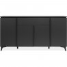 Buffet Bertrix 51A - Décor ardoise/anthracite - 4 portes et étageres - 1 tiroir central