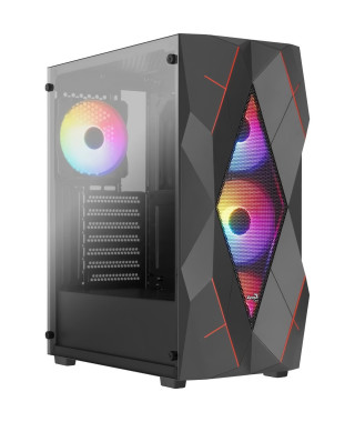 Boîtier PC - AEROCOOL - Volcan G v1 (Noir) - Moyen tour - Format ATX - Sans alimentation