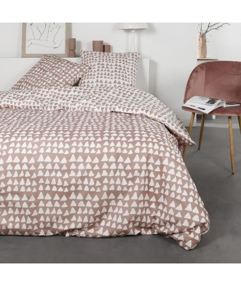 Parure de lit 2 personnes TODAY Coton en flanelle 1.14 - Une housse de couette 220x240 cm  + 2 taies d'oreillers 63x63 cm