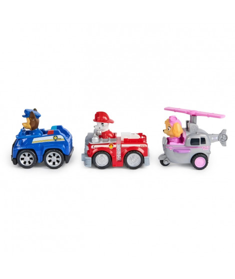 SPIN MASTER PACK DE 3 VEHICULES RETRO FRICTION La Pat' Patrouille