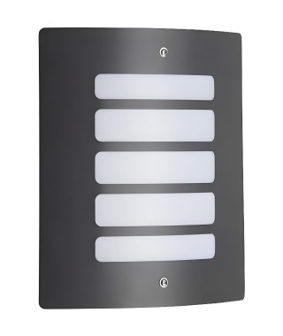 Applique murale extérieure Todd - BRILLIANT - H29cm - Anthracite - 60W - Lignes galbées