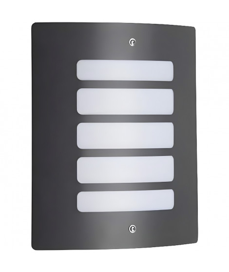 Applique murale extérieure Todd - BRILLIANT - H29cm - Anthracite - 60W - Lignes galbées