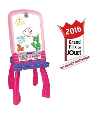 VTECH - Magi Chevalet Interactif 3 en 1 - Rose