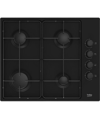 Table de cuisson a gaz - BEKO - 4 feux - 60 cm - HIGG64123SB