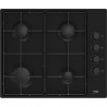 Table de cuisson a gaz - BEKO - 4 feux - 60 cm - HIGG64123SB