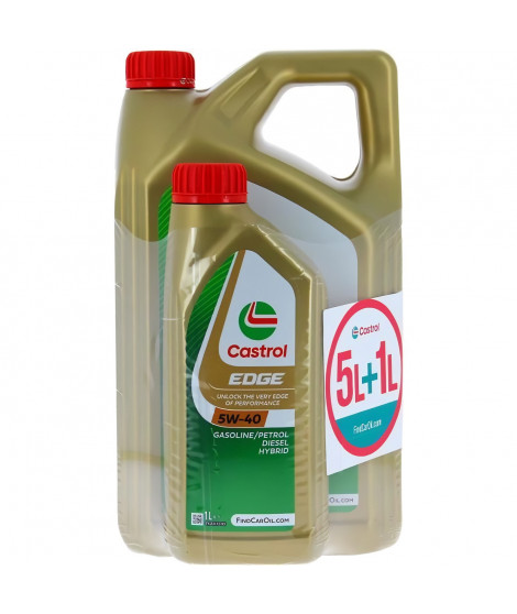 Huile Moteur - CASTROL EDGE - 5W-40 - 5L+1L - 057326