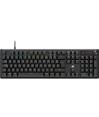 Clavier gamer mécanique - CORSAIR - K70 RGB CORE - Rétroéclairage RGB LED, MX Red, noir