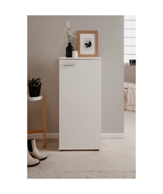 Meuble a chaussures - Finori - Satos - Blanc - 12 Paires - 100 x 110 x 34 cm