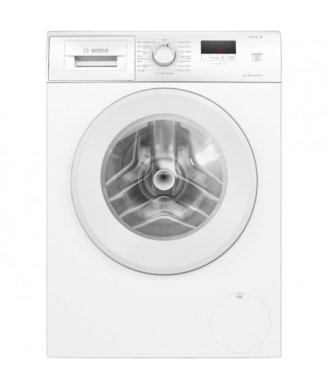 Lave-linge hublot BOSCH SER2 WGE03207FR - 8 kg - Induction - L60cm - 1200 trs/min - Blanc