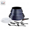 TEFAL INGENIO Easy Cook & Clean Lot 15 pieces, Poele, Casserole, Non induction, Revetement antiadhésif, Fabriqué en France L1…