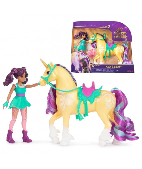 SPIN MASTER COFFRET LICORNE ET POUPEE LEAF ET AVA Unicorn Academy