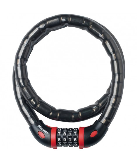 MASTER LOCK Cable Antivol Vélo   - Idéal pour Vélo, Vélo Electrique, Skateboard, Poussettes, Tondeuses et autres Equipements