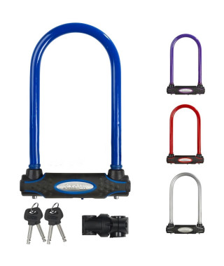 MASTER LOCK Antivol Vélo U [A Clé] - Idéal pour les Vélos, Vélos Electriques, VTT et autres