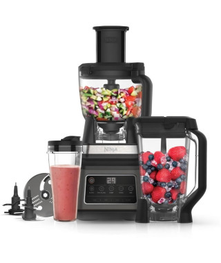 Robot de cuisine - NINJA - BN800EU - 3-en-1 - 1200 W - Auto-iQ - Noir et argent