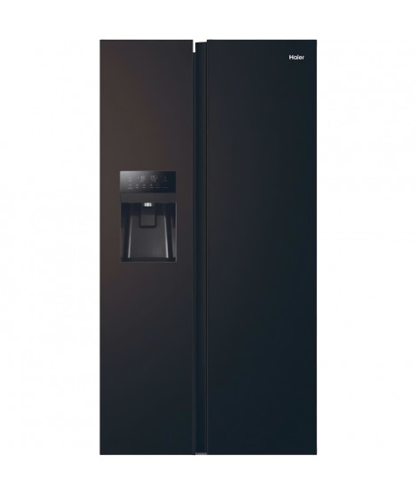 Réfrigérateur américain - HAIER - SBS 90 Series 3 HSR3918EIPB - Classe E - 515 L - 180 x 90 x 65,9 cm - Noir