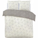 Parure Housse de couette - VISION - Hugo - Parure réversible - 240 x 220 cm - 2 taies assorties 65 x 65 cm - Beige - 100% coton