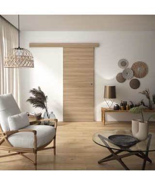 Kit Porte Coulissante - OPTIMUM - BARBADE2 - H 204 x 83 x 3,6 cm, MDF, Haute qualité, Installation facile
