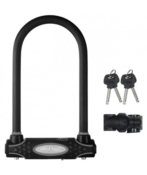 Antivol Vélo U - MASTER LOCK - 8195EURDPROCOLWR - Acier Cémenté, Clé, Rouge