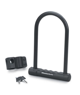 Antivol U 2 clés plates Masterlock H.180mm Ø12mm