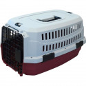 M-PETS Caisse de transport Viaggio Carrier XS - 48,3x32x25,4cm - Bordeaux et gris - Pour chien et chat