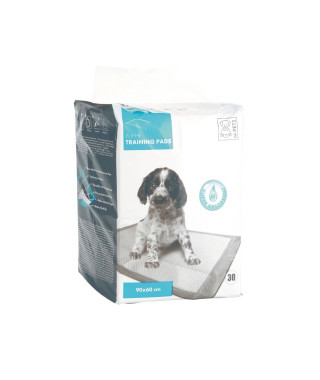 MPETS Tapis éducateur PUPPY TRAINING PADS - Pour chiot - 30pcs - Blanc
