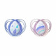 Tommee Tippee Sucette Anytime 0-6m Deux Pandas Bleu Lot de 2