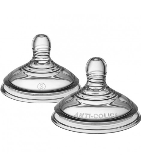 Tommee Tippee Tétine Anti-Colique Avancé Débit Rapide Lot de 2