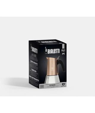 Cafetiere italienne - BIALETTI - NEW VENUS - 6 tasses - 0,24 L - Cuivre