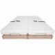 Ensemble relaxation matelas + sommiers électriques 2x90x200 - Mousse - Ferme - TALCA Fabrication française