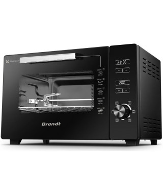 BRANDT - FC406MHB - Mini four 40L - Dimensions plat : 29*38 cm - Réglage de la température: 40 ? a 220 ?