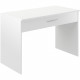 Bureau grand tiroir - Mélaminé blanc - 110 x 56 x 81,5 cm